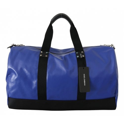 Pre-owned Dolce & Gabbana Travel Bag In Blue
