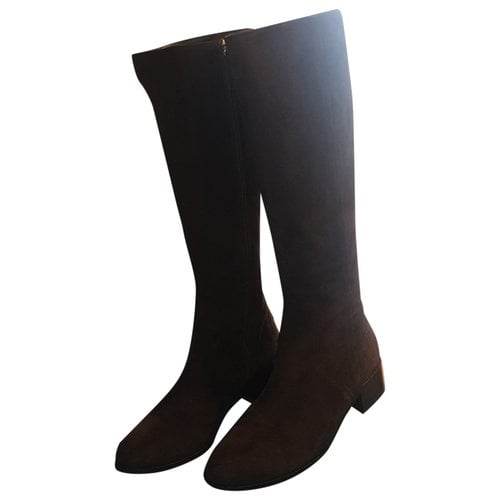 Pre-owned Sutor Mantellassi Riding Boots In Brown