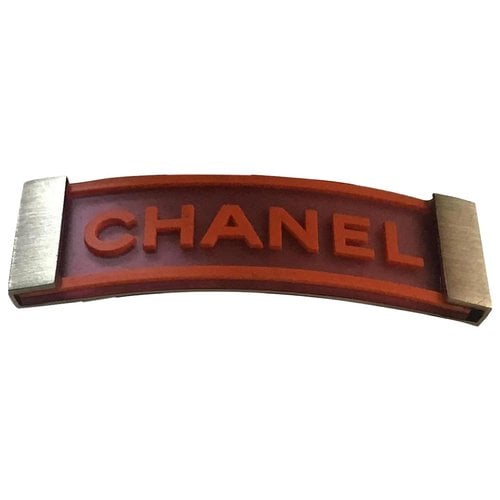 Pre-owned Chanel Cc Hair Accessory In Orange
