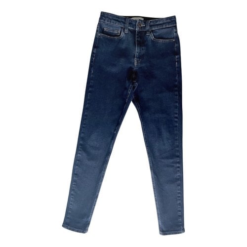 Pre-owned Reiss Slim Jeans In Blue