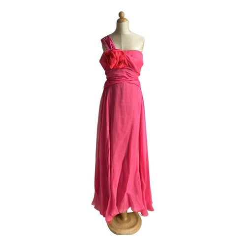 Pre-owned Talbot Runhof Silk Dress In Pink