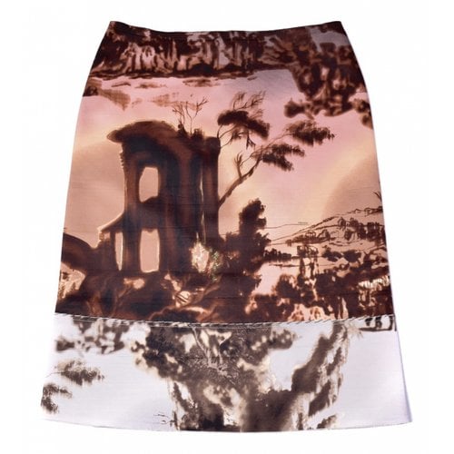 Pre-owned Prada Silk Mid-length Skirt In Multicolour