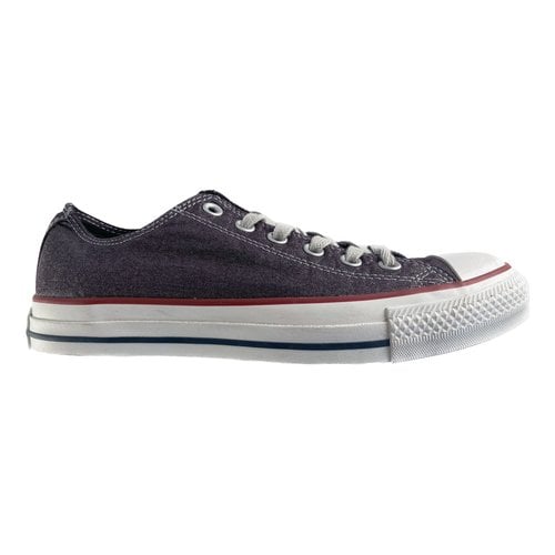 Pre-owned Converse Cloth Trainers In Purple