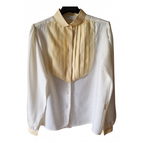 Pre-owned Gilmar Wool Shirt In White