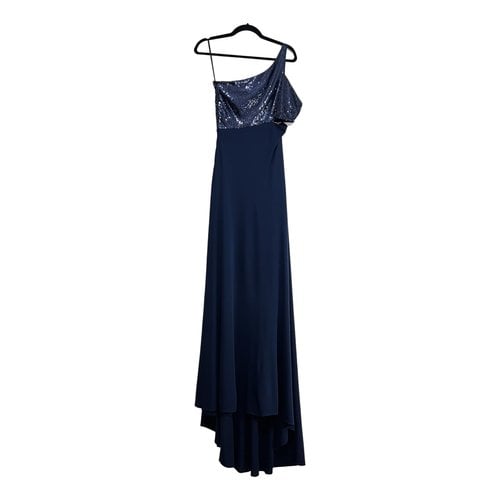 Pre-owned Halston Dress In Blue