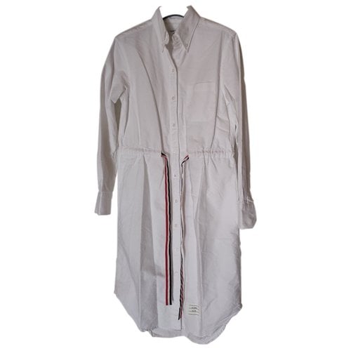 Pre-owned Thom Browne Mid-length Dress In White