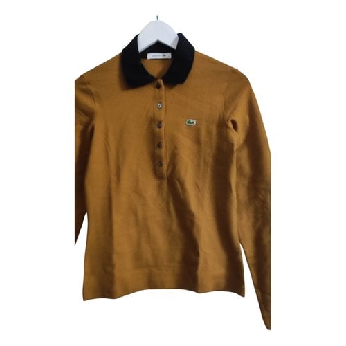 Pre-owned Lacoste Polo In Brown