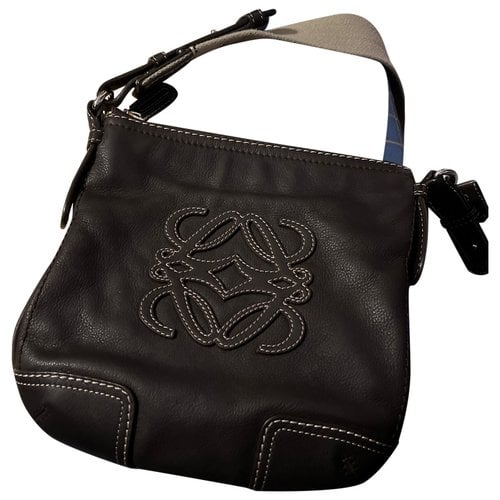 Pre-owned Loewe Leather Weekend Bag In Brown