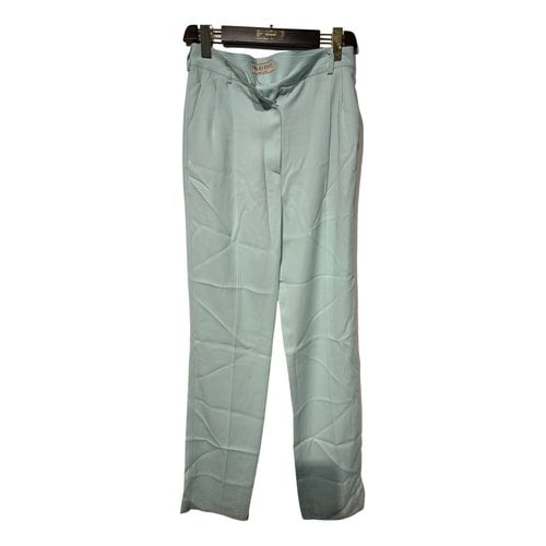 Pre-owned Emilio Pucci Straight Pants In Blue