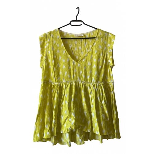 Pre-owned Ba&sh Spring Summer 2020 Blouse In Yellow