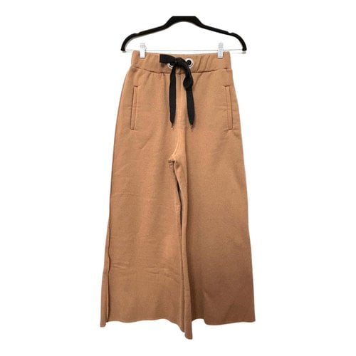 Pre-owned Avn Large Pants In Camel