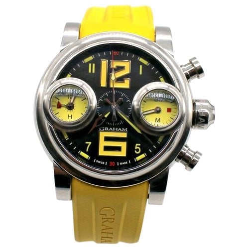 Pre-owned Graham Chronofighter Watch In Black