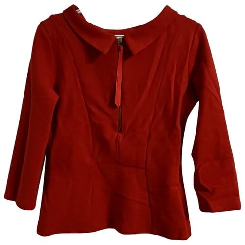 Pre-owned Hobbs Blouse In Red