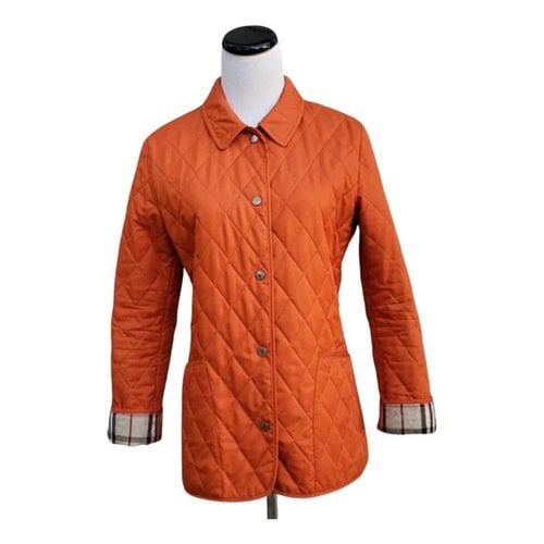 Pre-owned Burberry Jacket In Orange