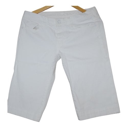 Pre-owned 7 For All Mankind Bermuda In White