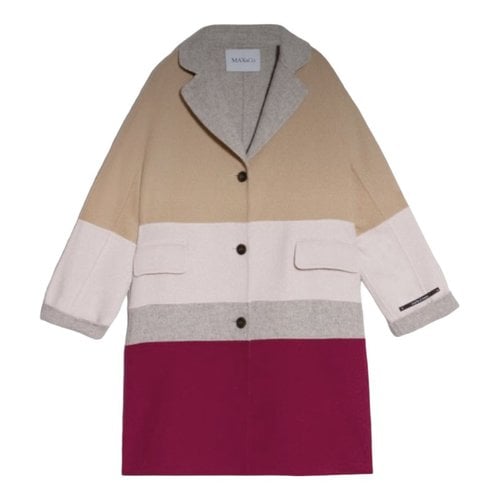 Pre-owned Max & Co Wool Coat In Multicolour