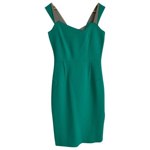 Pre-owned Roland Mouret Wool Mid-length Dress In Green