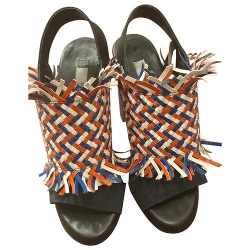 Pre-owned Miista Leather Sandals In Multicolour
