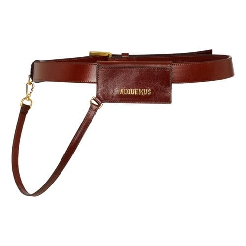 Pre-owned Jacquemus Leather Belt In Brown