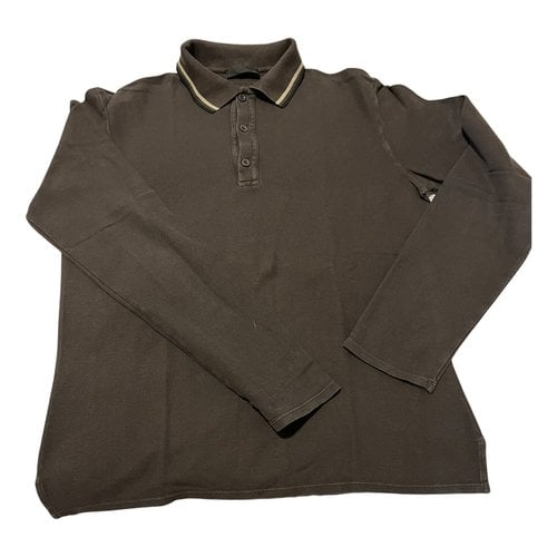 Pre-owned Prada Polo Shirt In Brown
