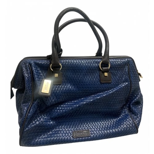 Pre-owned Pollini Handbag In Blue