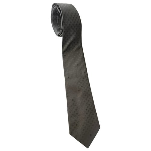 Pre-owned Givenchy Silk Tie In Grey
