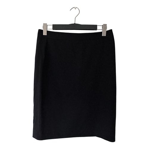 Pre-owned Pauw Wool Mid-length Skirt In Black
