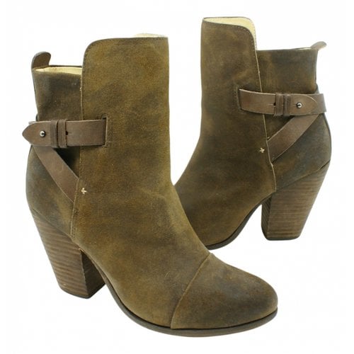 Pre-owned Rag & Bone Ankle Boots In Brown