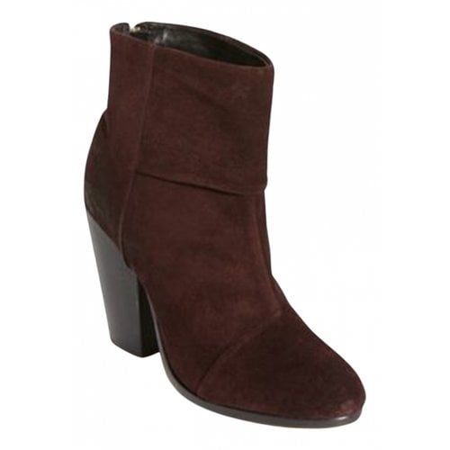 Pre-owned Rag & Bone Ankle Boots In Multicolour