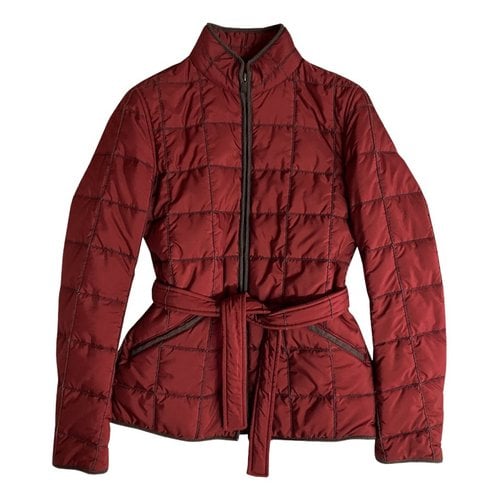 Pre-owned Fay Jacket In Burgundy