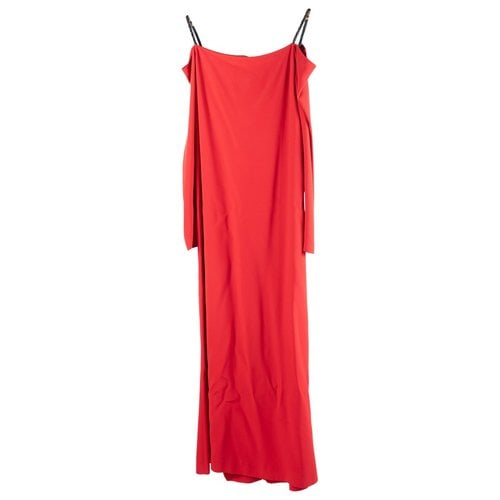 Pre-owned Emporio Armani Maxi Dress In Red