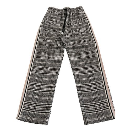 Pre-owned Patrizia Pepe Wool Large Pants In Multicolour