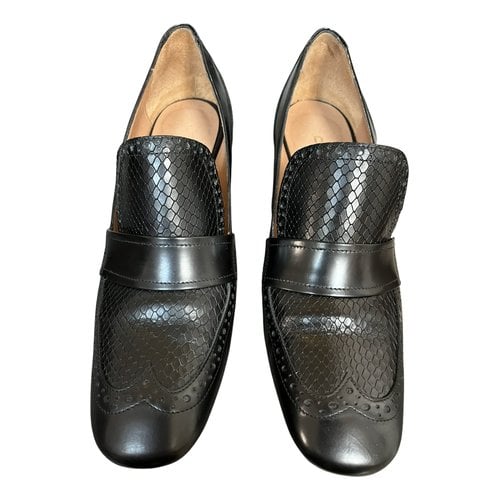 Pre-owned Carel Leather Heels In Black