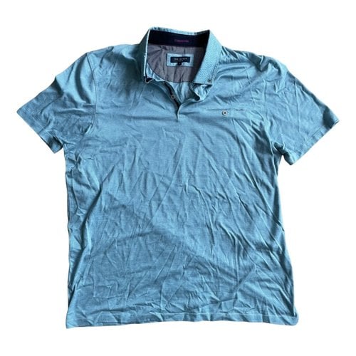 Pre-owned Ted Baker Polo Shirt In Blue
