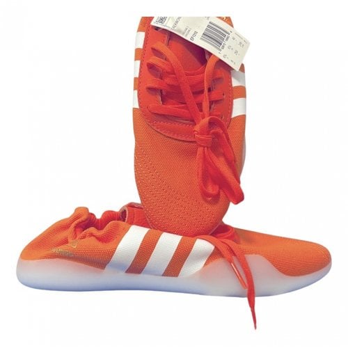 Pre-owned Adidas Originals Cloth Trainers In Orange