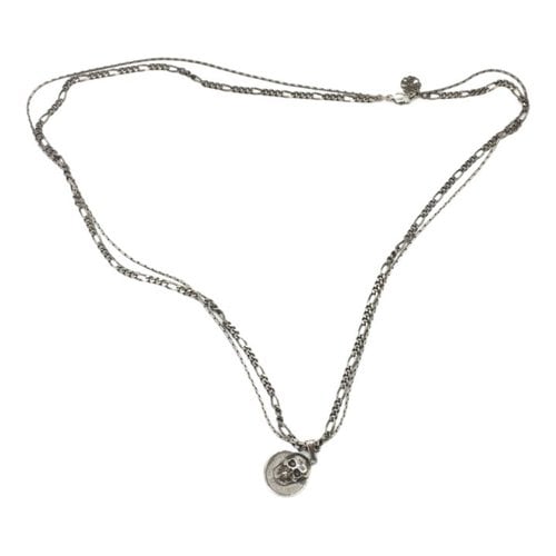 Pre-owned Mcq By Alexander Mcqueen Long Necklace In Silver