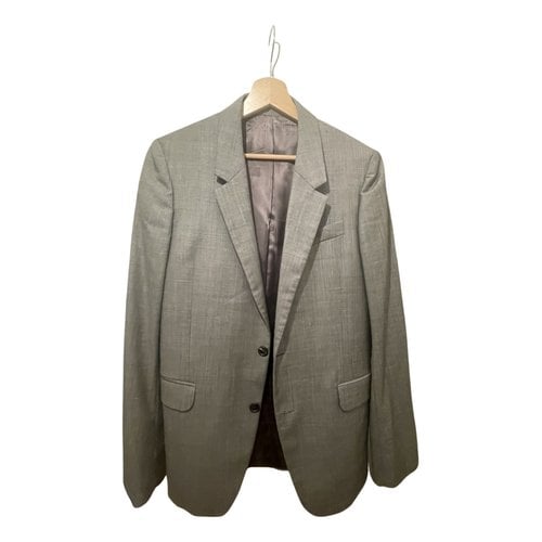 Pre-owned Alexander Mcqueen Wool Jacket In Grey