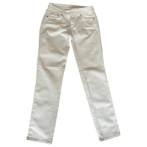 Pre-owned Trussardi Jeans Bootcut Jeans In White
