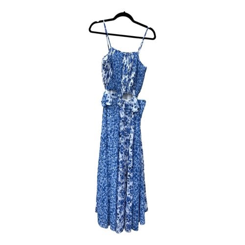 Pre-owned Amur Maxi Dress In Blue