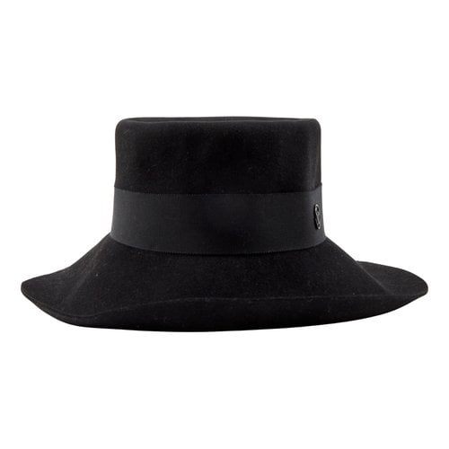 Pre-owned Maison Michel Wool Hat In Black
