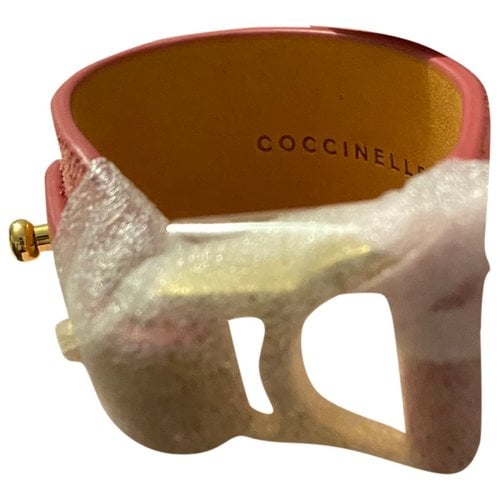 Pre-owned Coccinelle Leather Bracelet In Pink