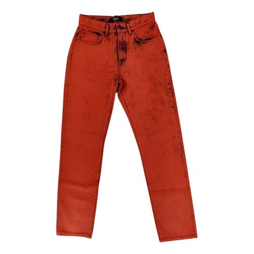 Pre-owned Mcm Jeans In Orange