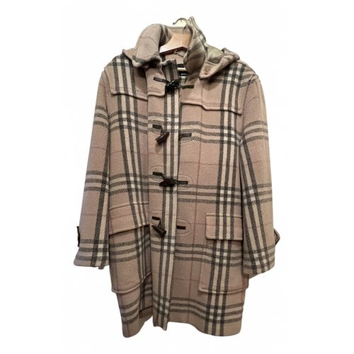 Pre-owned Burberry Wool Dufflecoat In Pink