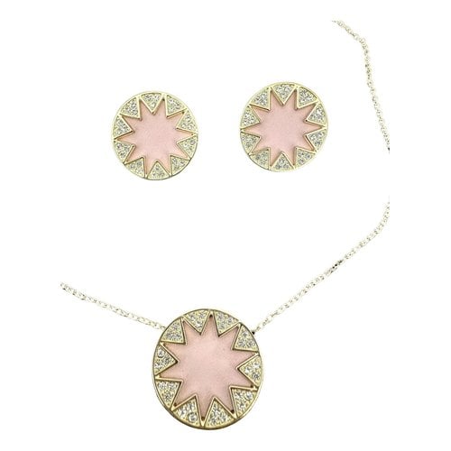 Pre-owned House Of Harlow 1960 Jewellery Set In Pink