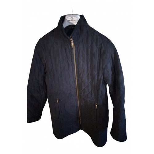 Pre-owned Barbour Velvet Coat In Black
