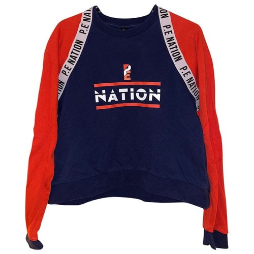 Pre-owned P.e Nation Sweatshirt In Navy