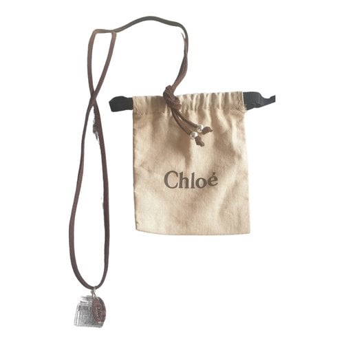 Pre-owned Chloé Necklace In Brown