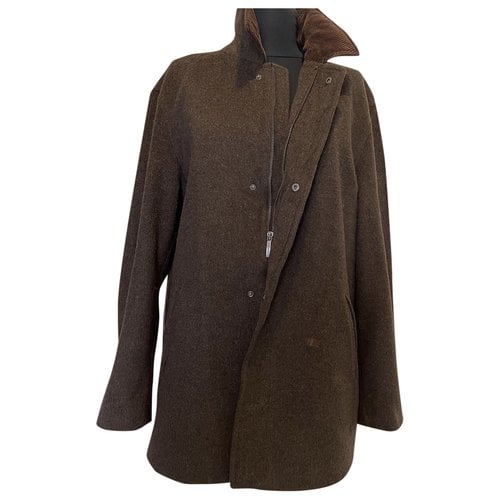 Pre-owned Burberry Wool Coat In Brown
