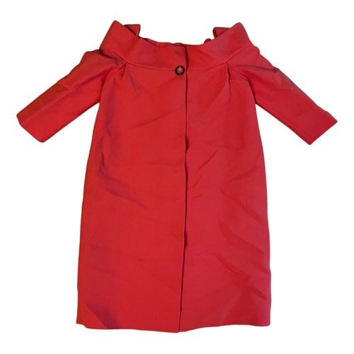 Pre-owned Fendi Wool Coat In Red