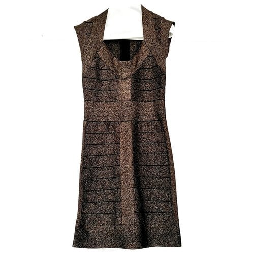Pre-owned French Connection Mid-length Dress In Metallic